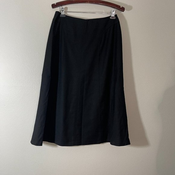 Talbots Dresses & Skirts - Vintage Talbots Italian Fabric 12 Petites Midi Skirt Black